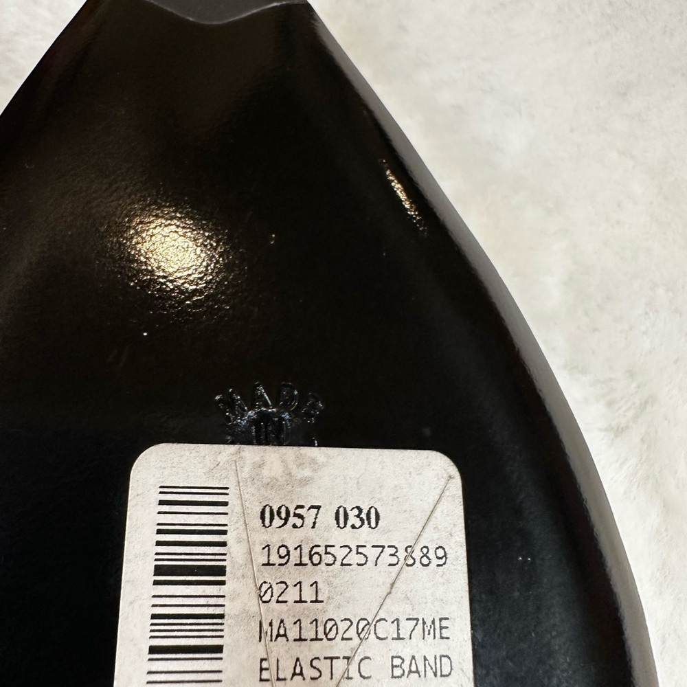 Moschino Black and White Slingback Flats-- Leather Slingback Flat brand new 39 - Picture 7 of 9